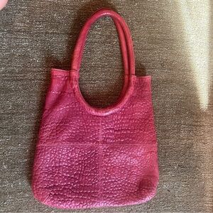 Leather Anthropologie Deep Red Shoulder Bag